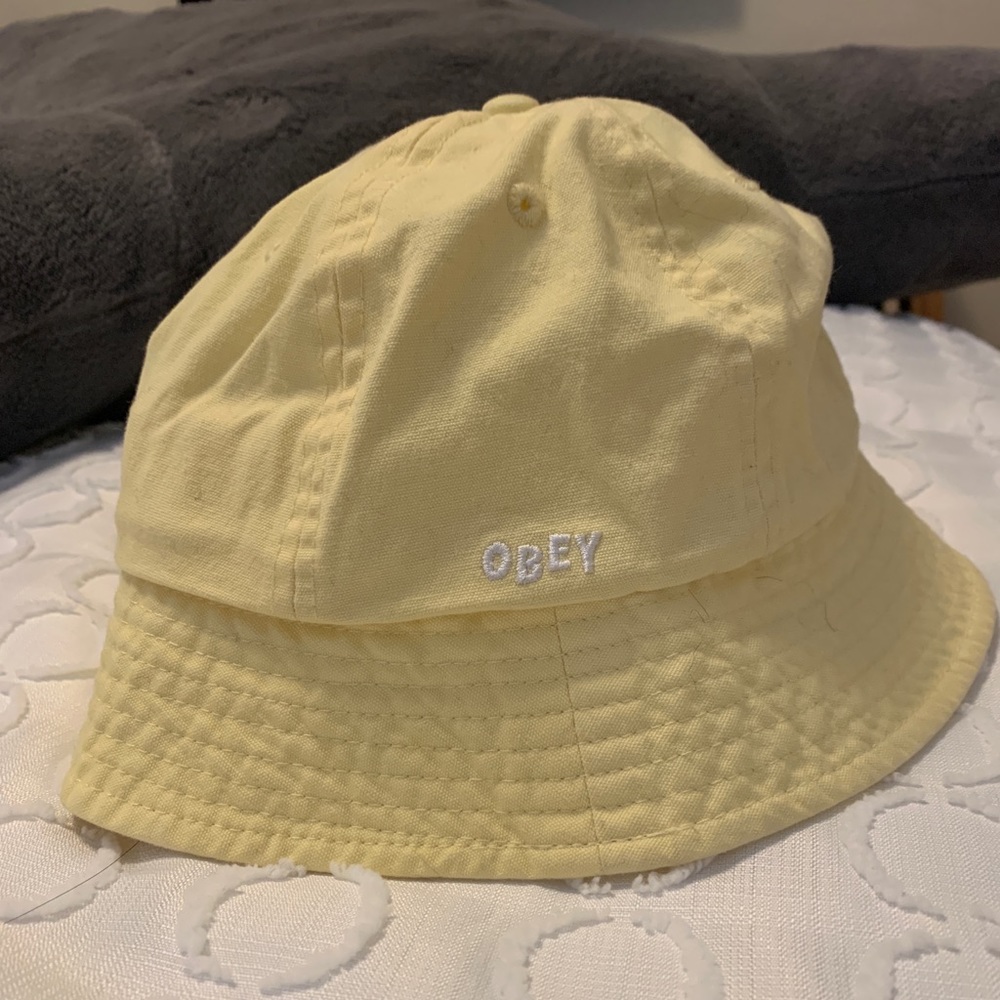 Yellow Obey Bucket Hat